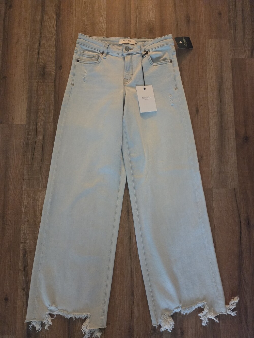 NWT Hidden Nori Super Raw Wide Leg Denim